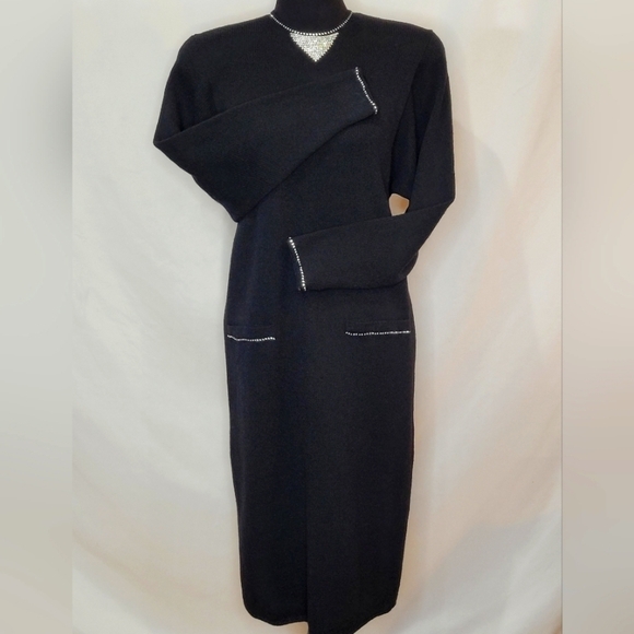 Don Sayres-Wellmore Vintage Black Cocktail Dress - Size 8 - Picture 5 of 12